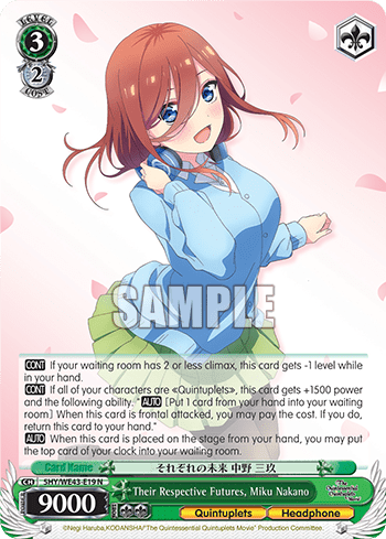 Their Respective Futures, Miku Nakano (5HY/WE43-E19) — [EX] The Quintessential Quintuplets Specials