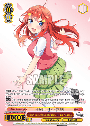 Their Respective Futures, Itsuki Nakano (5HY/WE43-E24IGP) — [EX] The Quintessential Quintuplets Specials