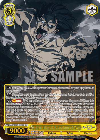 Eren Titan: Declaration of War (AOT/SX04-003SEC) — Attack On Titan: Final Season