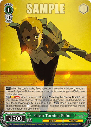 Falco: Turning Point (Holo) (AOT/SX04-027S) — Attack On Titan: Final Season