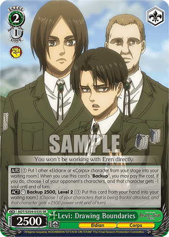 Levi: Drawing Boundaries (Holo) (AOT/SX04-033S) — Attack On Titan: Final Season