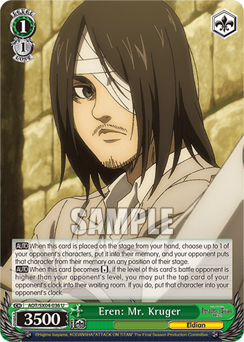 Eren: Mr. Kruger (AOT/SX04-036) — Attack On Titan: Final Season
