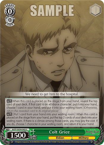 Colt Grice (AOT/SX04-042) — Attack On Titan: Final Season