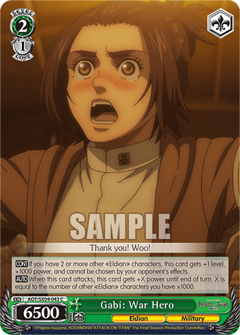 Gabi: War Hero (AOT/SX04-043) — Attack On Titan: Final Season