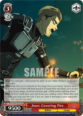 Jean: Covering Fire (Holo) (AOT/SX04-053S) — Attack On Titan: Final Season