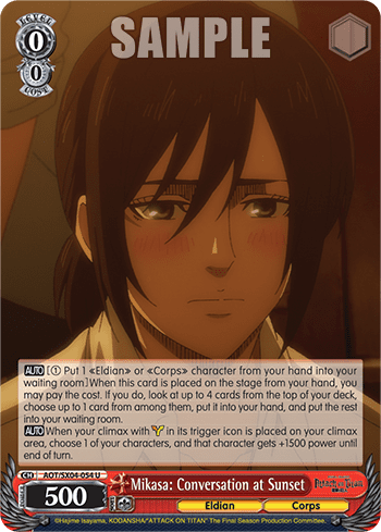 Mikasa: Conversation at Sunset (AOT/SX04-054) — Attack On Titan: Final Season