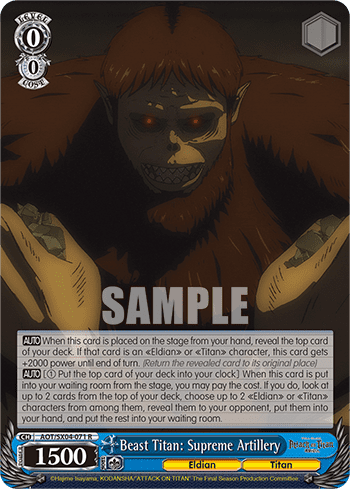 Beast Titan: Supreme Artillery (AOT/SX04-071) — Attack On Titan: Final Season
