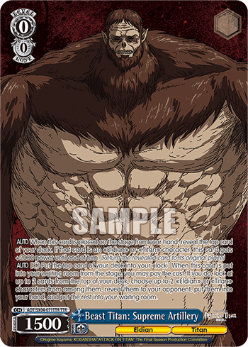 Beast Titan: Supreme Artillery (AOT/SX04-071TTR) — Attack On Titan: Final Season