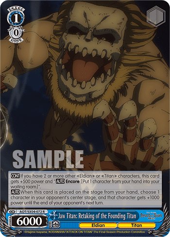 Jaw Titan: Retaking of the Founding Titan (AOT/SX04-072) — Attack On Titan: Final Season