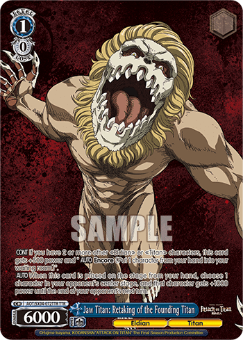 Jaw Titan: Retaking of the Founding Titan (AOT/SX04-072TTR) — Attack On Titan: Final Season