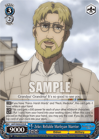 Zeke: Reliable Marleyan Warrior (AOT/SX04-074) — Attack On Titan: Final Season