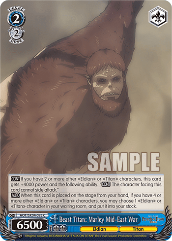 Beast Titan: Marley Mid-East War (AOT/SX04-093) — Attack On Titan: Final Season