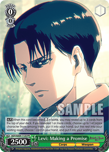 Levi: Making a Promise (Holo) (AOT/SX04-112S) — Attack On Titan: Final Season