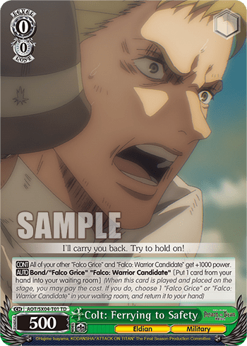 Colt: Ferrying to Safety (AOT/SX04-T01) — [TD] Attack On Titan: Final Season