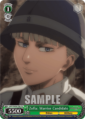 Zofia: Warrior Candidate (AOT/SX04-T06) — [TD] Attack On Titan: Final Season