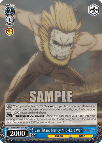 Jaw Titan: Marley Mid-East War (AOT/SX04-T16) — [TD] Attack On Titan: Final Season