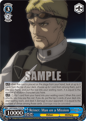 Reiner: Man on a Mission (AOT/SX04-T19) — [TD] Attack On Titan: Final Season