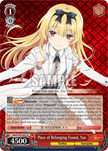 Place of Belonging Found, Yue (ARI/S103-E051) — Arifureta: From Commonplace to World’s Strongest