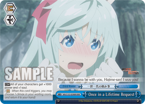 Once in a Lifetime Request (ARI/S103-E098R) — Arifureta: From Commonplace to World’s Strongest