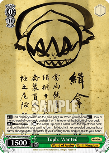 Toph: Wanted (ATLA/WX04-023) — Avatar: The Last Airbender