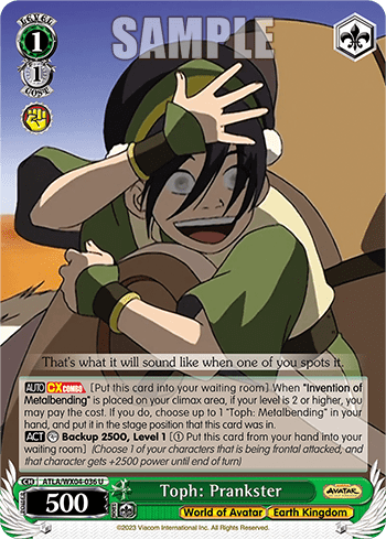 Toph: Prankster (ATLA/WX04-036) — Avatar: The Last Airbender