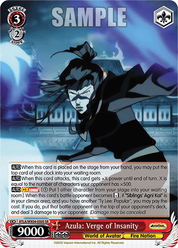 Azula: Verge of Insanity (Holo) (ATLA/WX04-050S) — Avatar: The Last Airbender