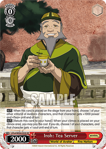 Iroh: Tea Server (Holo) (ATLA/WX04-053S) — Avatar: The Last Airbender