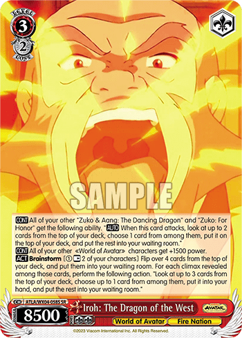 Iroh: The Dragon of the West (Holo) (ATLA/WX04-058S) — Avatar: The Last Airbender