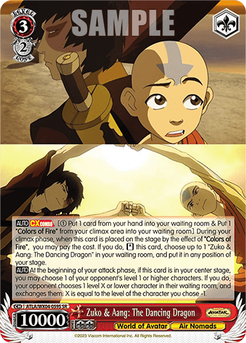 Zuko & Aang: The Dancing Dragon (Holo) (ATLA/WX04-059S) — Avatar: The Last Airbender