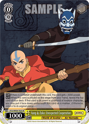 Aang & Zuko: Unexpected Cooperation (Holo) (ATLA/WX04-T02S) — [TD] Avatar: The Last Airbender
