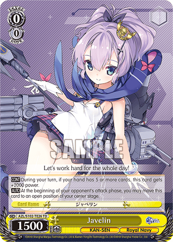 Javelin (AZL/S102-TE26) — [TD] Azur Lane Royal Navy Ver.