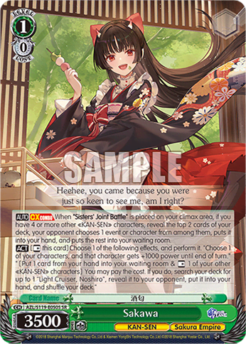 Sakawa (Holo) (AZL/S119-E050S) — Azur Lane Vol.2