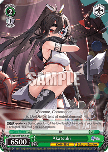 Akatsuki (Holo) (AZL/S119-E062S) — Azur Lane Vol.2
