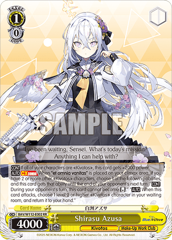 Shirasu Azusa (BAV/W112-E002) — Booster Pack Blue Archive