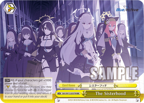 The Sisterhood (BAV/W112-E037R) — Booster Pack Blue Archive