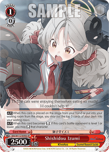 Shishidou Izumi (Holo) (BAV/W112-E096S) — Booster Pack Blue Archive