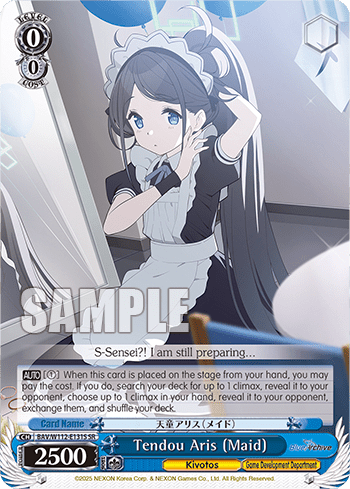 Tendou Aris (Maid) (Holo) (BAV/W112-E131S) — Booster Pack Blue Archive