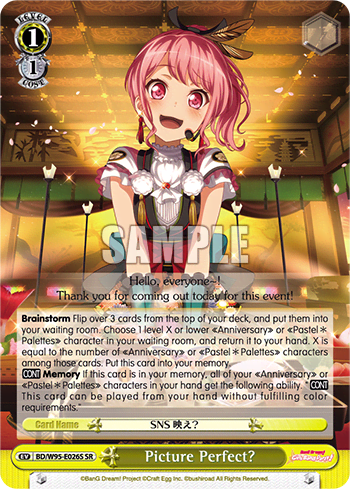 Picture Perfect? (Holo) (BD/W95-E026S) — BanG Dream! Girls Band Party! 5th Anniversary