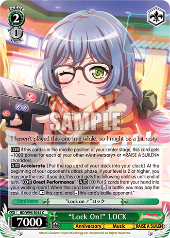 "Lock On!" LOCK (BD/W95-E055) — BanG Dream! Girls Band Party! 5th Anniversary