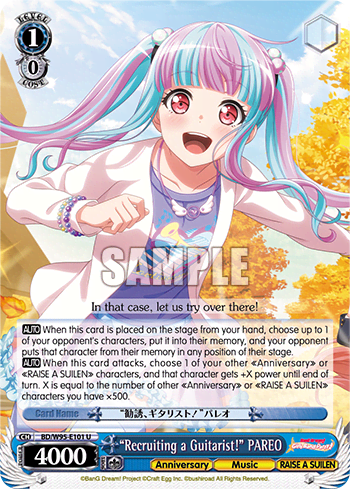 "Recruiting a Guitarist!" PAREO (BD/W95-E101) — BanG Dream! Girls Band Party! 5th Anniversary