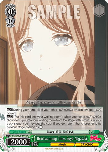 Heartwarming Time, Soyo Nagasaki (BD/W125-E015) — Booster Pack MyGO!!!!! × Ave Mujica