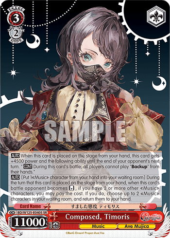 Composed, Timoris (Holo) (BD/W125-E040S) — Booster Pack MyGO!!!!! × Ave Mujica