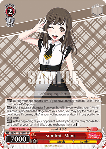 sumimi, Mana (Holo) (BD/W125-E061S) — Booster Pack MyGO!!!!! × Ave Mujica