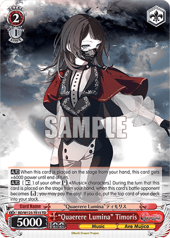 "Quaerere Lumina" Timoris (BD/W125-TE15) — [TD] Trial Deck BanG Dream! [Ave Mujica]
