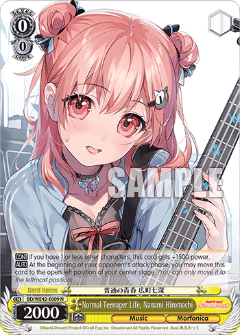 Normal Teenager Life, Nanami Hiromachi (BD/WE42-E009) — [EX] Bang Dream! Girls Band Party! Countdown Collection