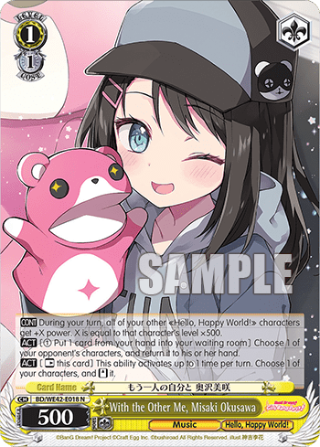 With the Other Me, Misaki Okusawa (BD/WE42-E018) — [EX] Bang Dream! Girls Band Party! Countdown Collection