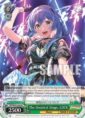 The Greatest Stage, LOCK (BD/WE42_E040_N) — [EX] Bang Dream! Girls Band Party! Countdown Collection