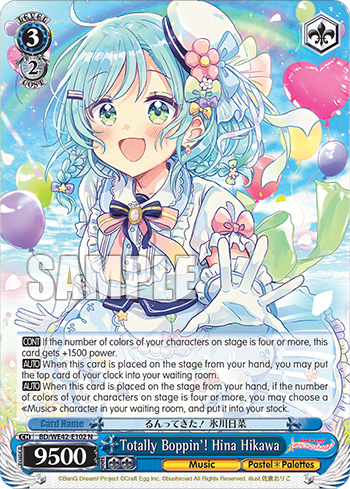 Totally Boppin'! Hina Hikawa (BD/WE42-E102) — [EX] Bang Dream! Girls Band Party! Countdown Collection