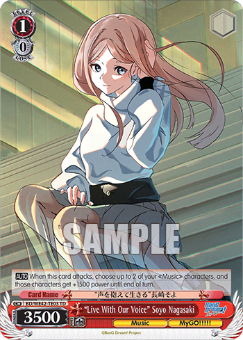"Live With Our Voice" Soyo Nagasaki (BD/WE42-TE03) — [TD] Bang Dream! [MyGO!!!!!]