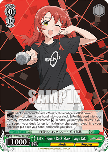 Let's Become Rock Stars! Ikuyo Kita (BTR/W107-E036) — BOCCHI THE ROCK!